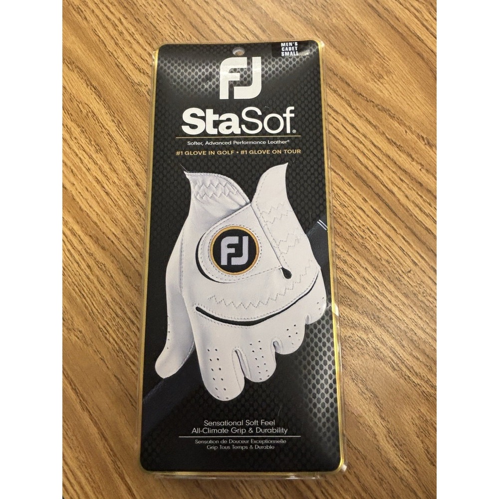 FootJoy StaSof Men's Cadet Small Left Hand Golf Glove Pearl White New
